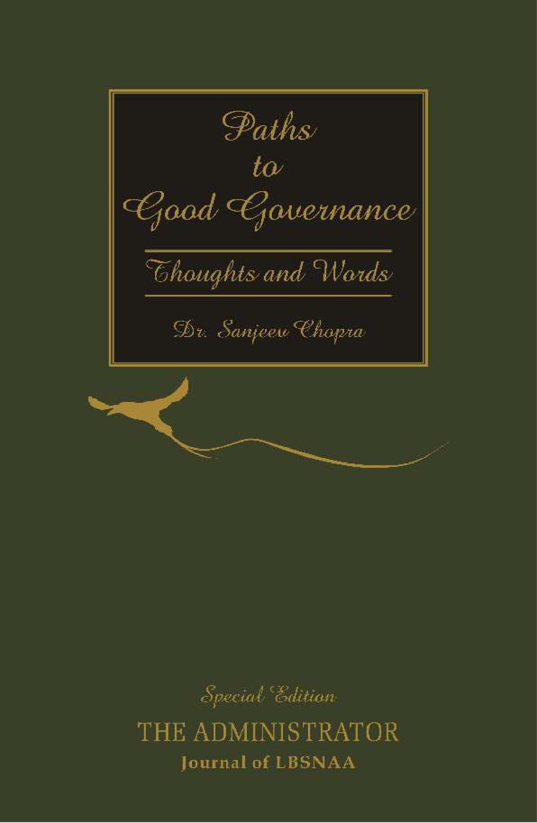 Special Edition on Paths to Good Governance